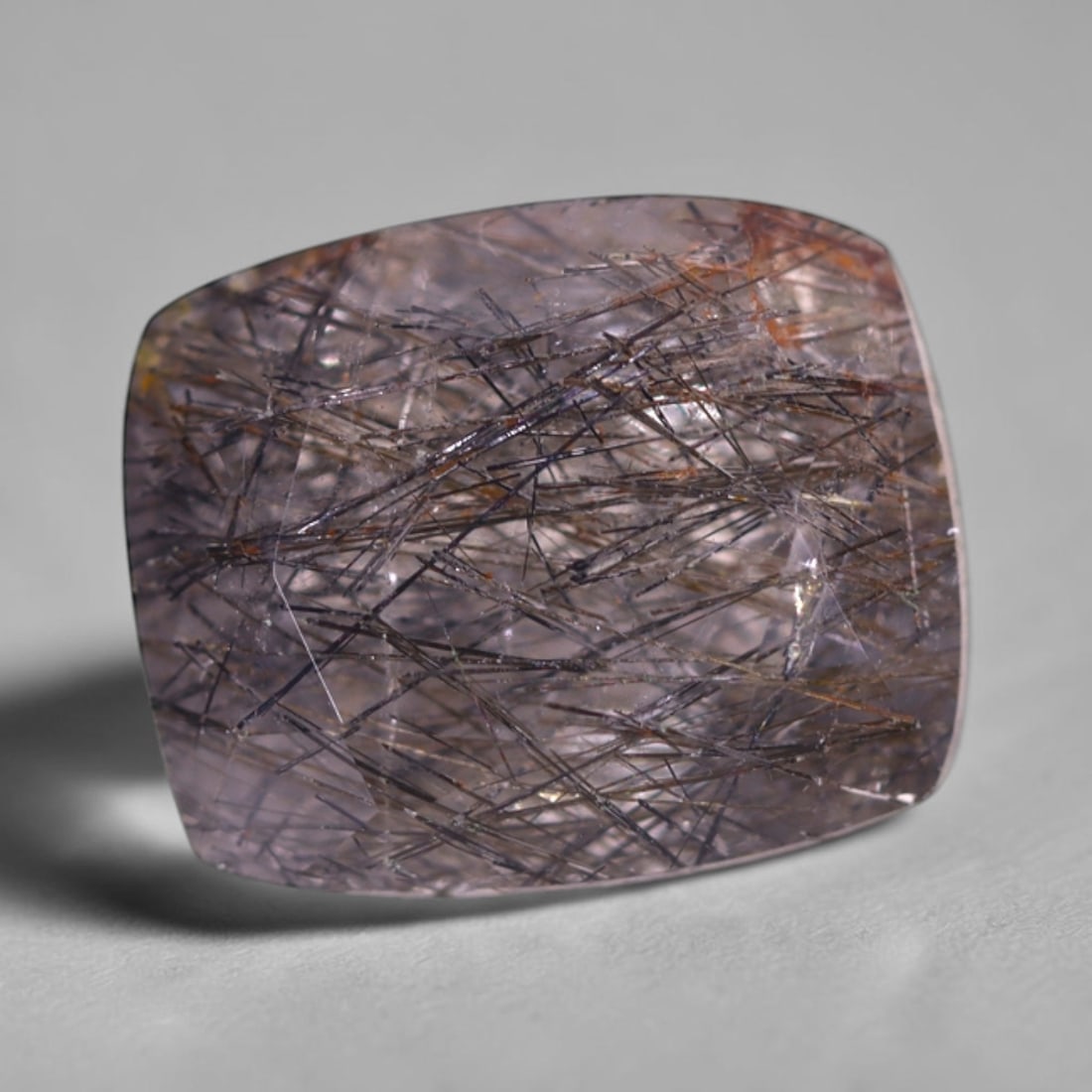 *10.80Ct Black Rutiled Quartz - Polished Faceted , 255C (1 of 2)