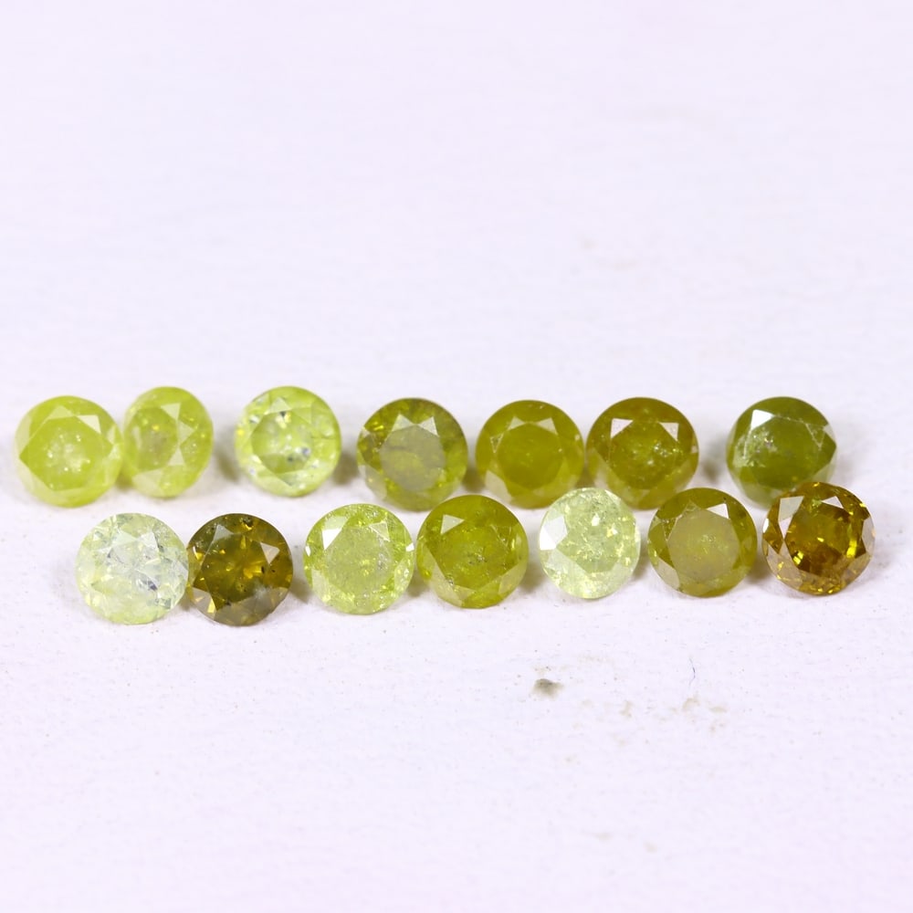 1.03ct 14pcs Unheated Fancy Diamond 2.5mm - Natural Diamond, Loose Diamond, 229DD: Ksmith Heritage Auctioneers Subject: Natural Diamond Origin: Africa Treatment: Unheated