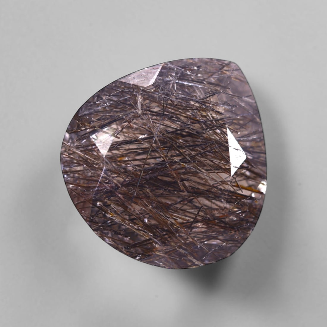 *10.55Ct Black Rutiled Quartz - Polished Faceted , 253C (1 of 2)