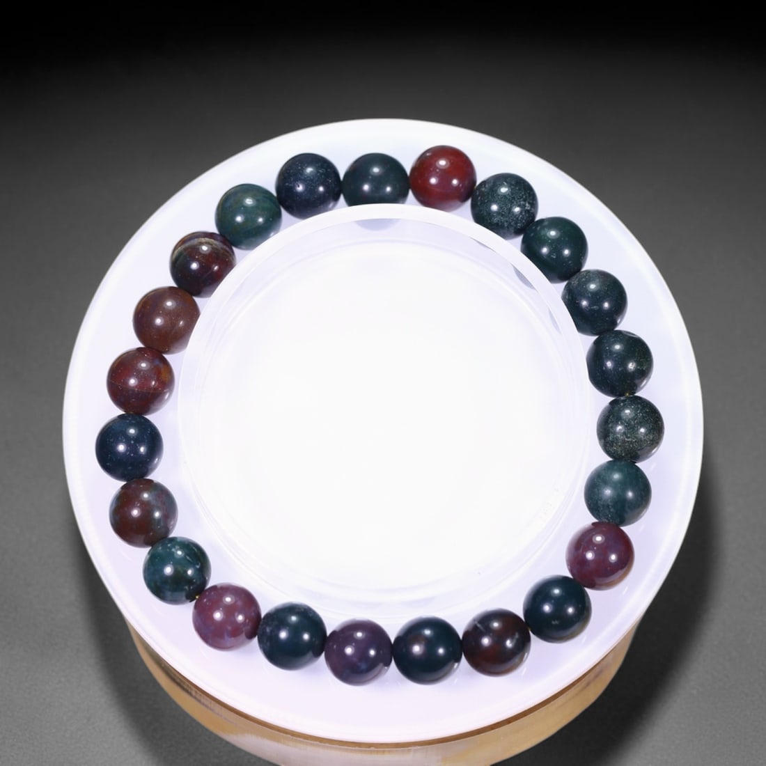 18.91g Jasper Bracelet - Polished Beads, 256B (1 of 2)