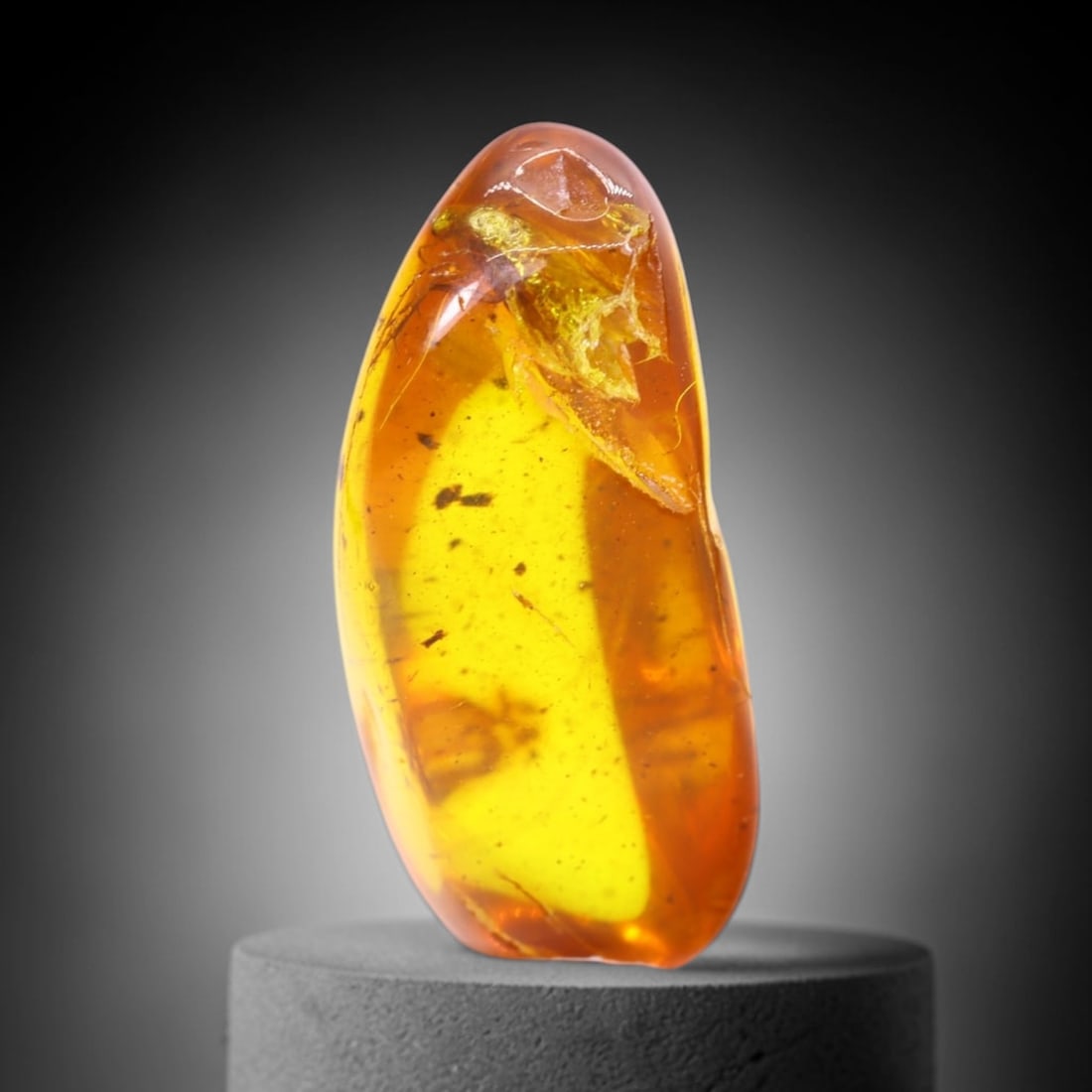 *3.91Ct Natural Million Year Old Baltic Insect Amber, 18x8mm , 228C: Ksmith Heritage AuctioneersSubject: Natural Amber Origin: Lithuania Treatment: None