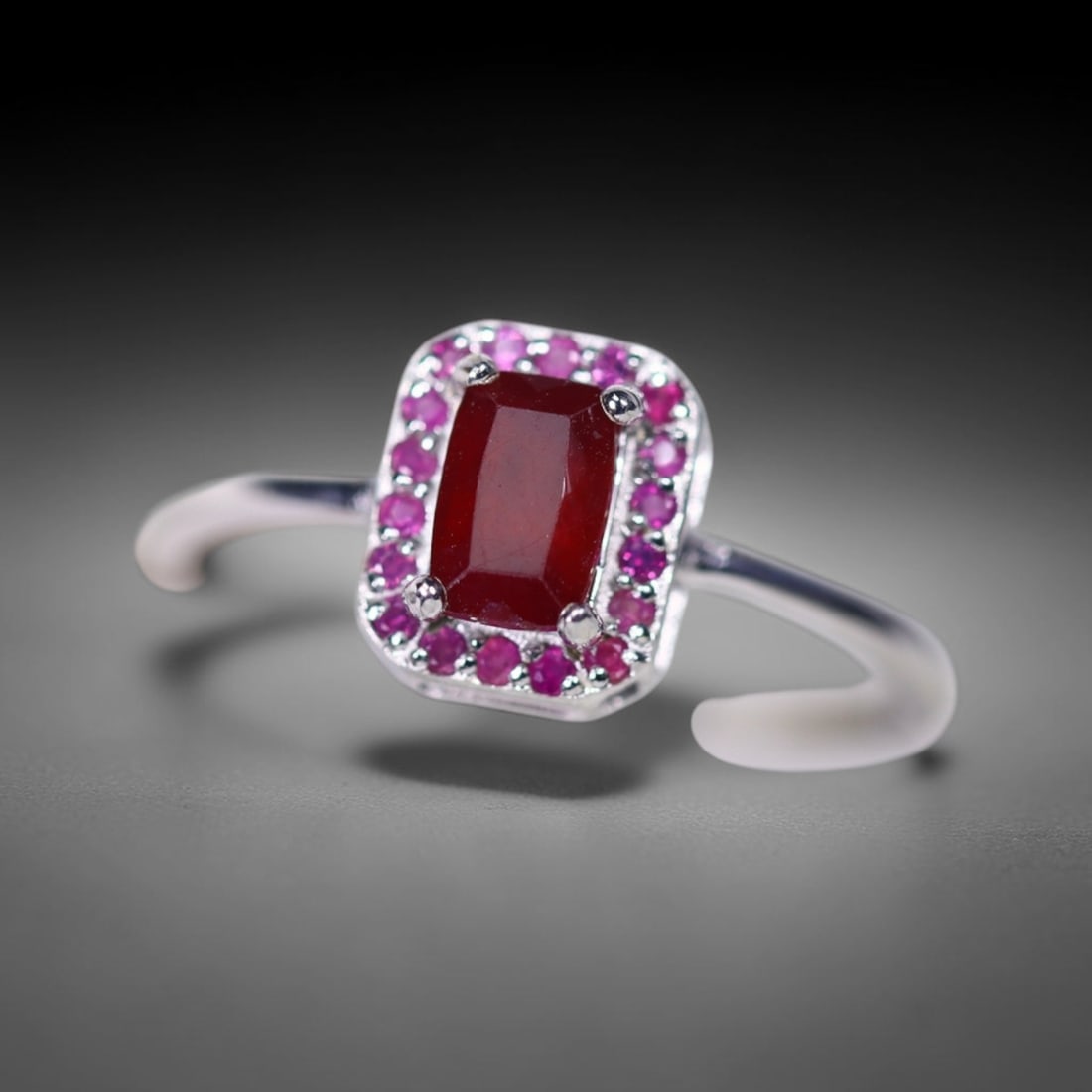 Ring Size US7.5 Ruby - 925 Sterling Silver , 11B: Ksmith Heritage Auctioneers Subject: Natural Ruby Origin: Thailand Carat Weight: 1.7g Dimension: Gemstone 4x6mm Type: Ring