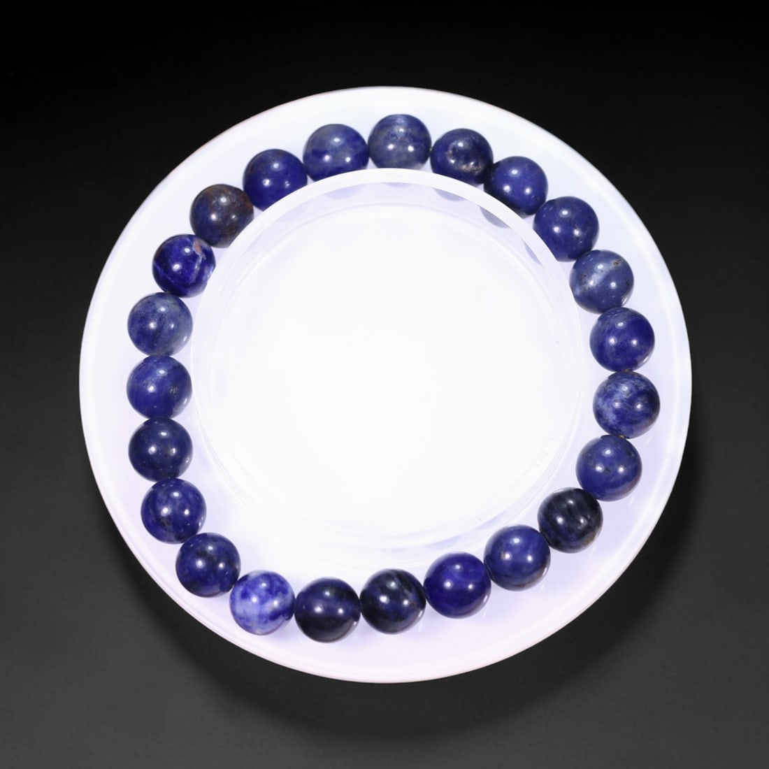 18.39g Sodalite Bracelet - Polished Beads, 532B: Ksmith Heritage Auctioneers Subject: Natural Sodalite Carat Weight: 18.39g