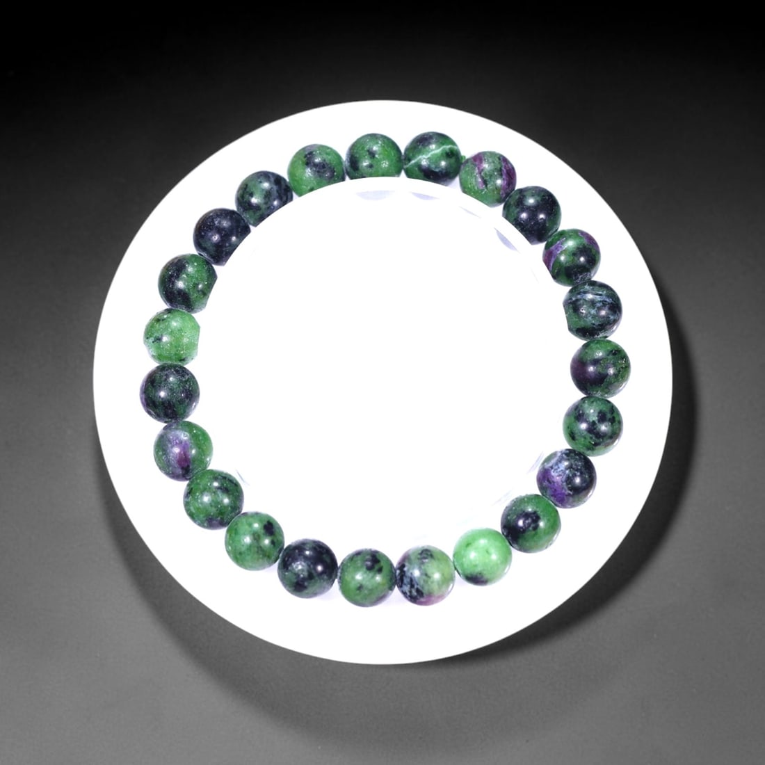 10.95g Ruby Zoisite Bracelet - Polished Beads, 822B: Ksmith Heritage Auctioneers Subject: Natural Ruby Zoisite Carat Weight: 20.95g