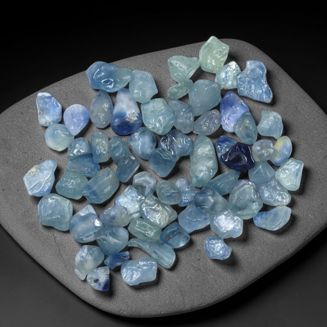 34Ct Raw Blue Sapphire Freeform Lot - Rough Specimen , 779C: Ksmith Heritage Auctioneers Subject: Natural Sapphire