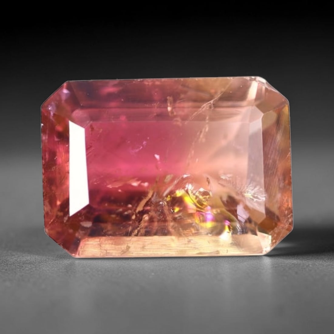 *2.40Ct Natural Watermelon Tourmaline - Bi-Colour Faceted Cut, 132C: Ksmith Heritage Auctioneers Subject: Natural Tourmaline Origin: Africa Carat Weight: 2.40 Ct Dimension: 9.8x7x4 mm Type: Faceted, Polished