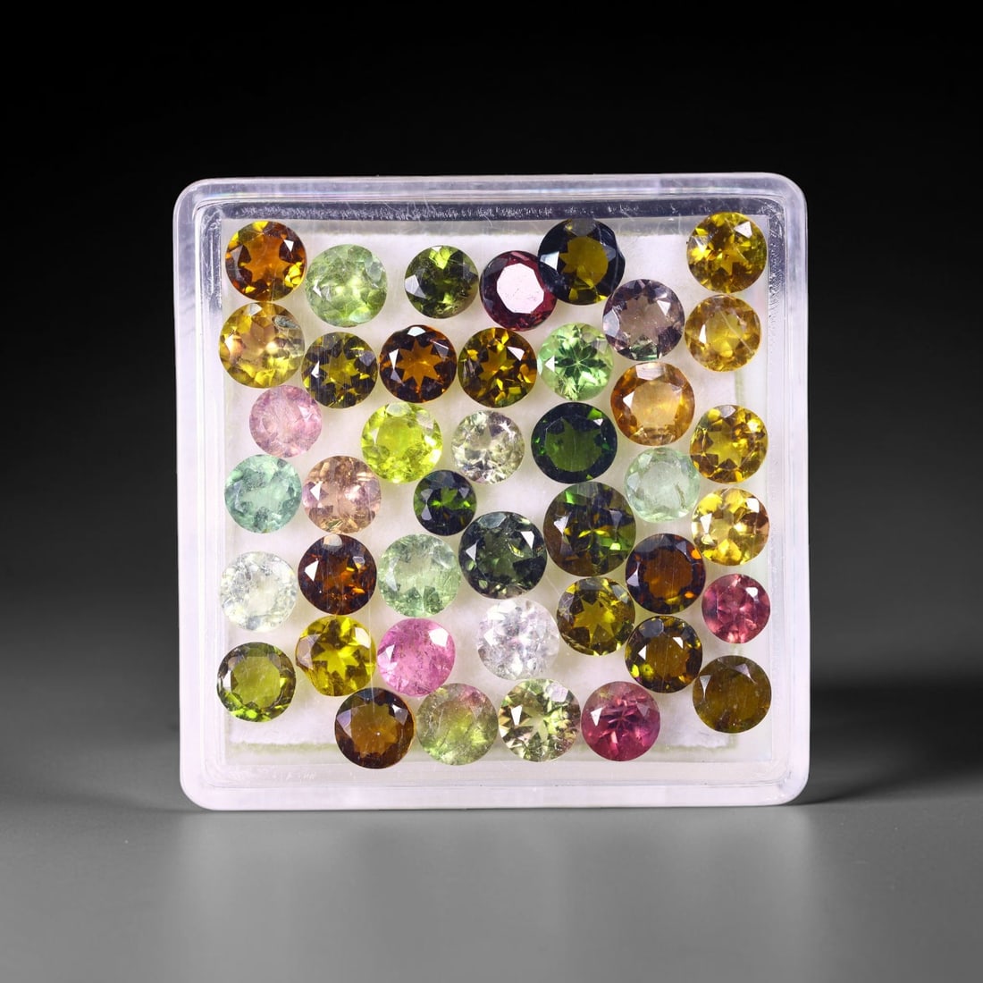 7.25 cts Natural Tourmaline Set - Fancy Mixed Colour Lot , 891C: Ksmith Heritage Auctioneers Subject: Natural Tourmaline Size Range: 3.4mm - 3.6mm x 2mm