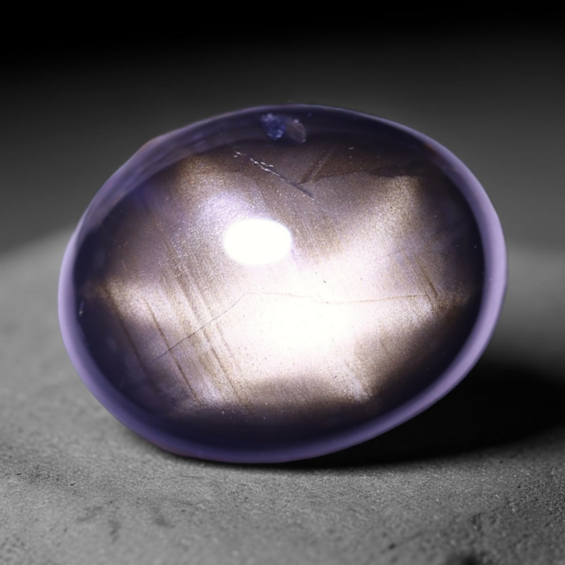 4.76cts 6 Rays Black Star Sapphire , 1104E: Ksmith Heritage Auctioneers Subject: Natural 6 Rays Star Sapphire Origin: Myanmar Carat Weight: 4.76cts Dimension: 10.8x8.5x4.3 mm Treatment: Diffusion Type: Cabochon, Pol