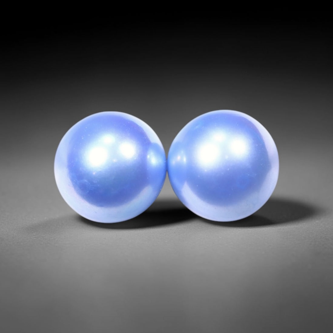 6.22cts Blue Freshwater Pearl Pair 7.5mm - No Hole Drill , 479C: Ksmith Heritage Auctioneers Subject: Natural Pearl Treatment: Colour Enhance Shape: Round Bead Type: Without hole, no drill