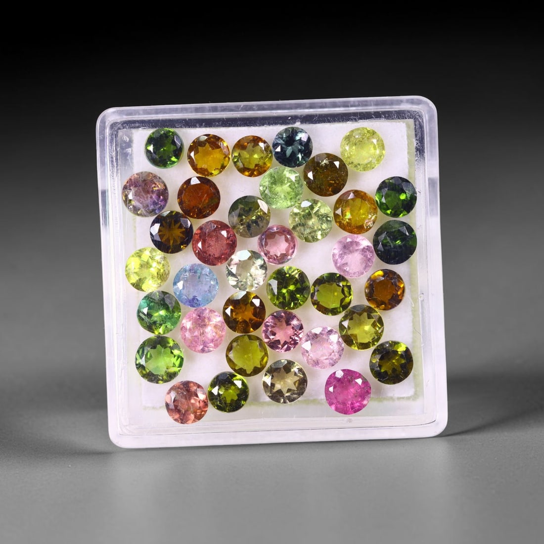 6.59 cts Natural Tourmaline Set - Fancy Mixed Colour Lot , 899C: Ksmith Heritage Auctioneers Subject: Natural Tourmaline Size Range: 3.4mm - 3.6mm x 2mm