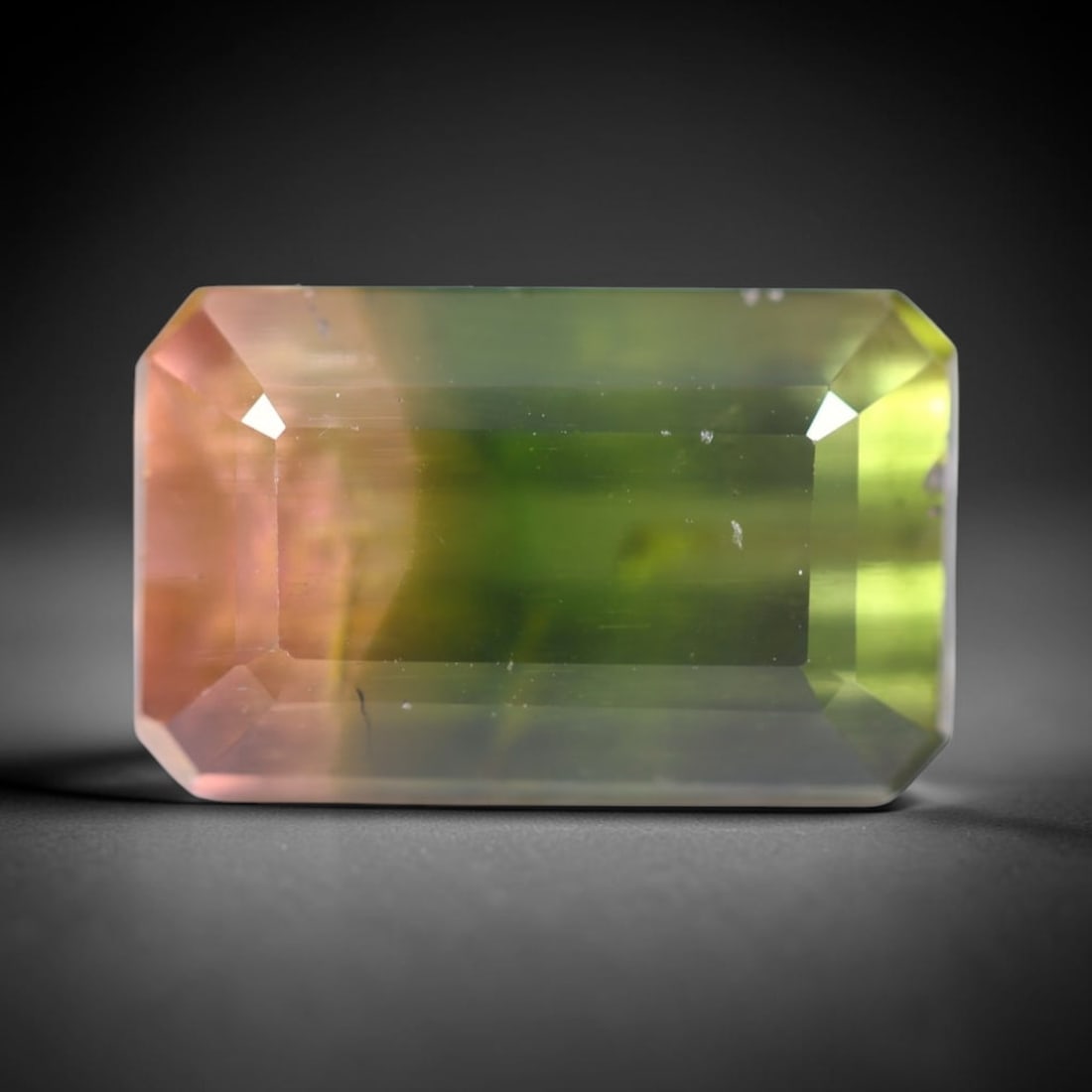 6.42cts Natural Watermelon Tourmaline - Bi-Colour Faceted Cut, 327B: Ksmith Heritage Auctioneers Subject: Natural Tourmaline Origin: Africa Carat Weight: 6.42cts Dimension: 12.3x7.6x6.8 mm Type: Faceted, Polished