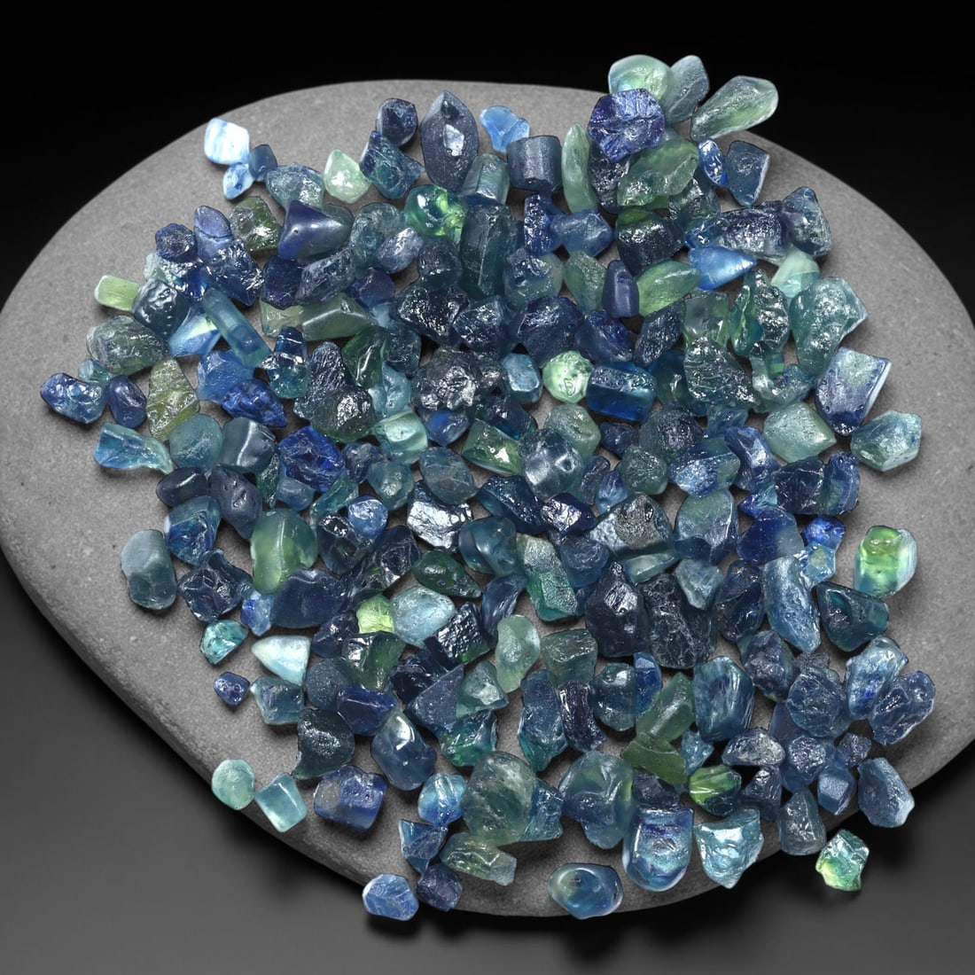 53Ct Raw Australian Blue Sapphire Freeform Lot - Rough Specimen , 771C: Ksmith Heritage Auctioneers Subject: Natural Sapphire