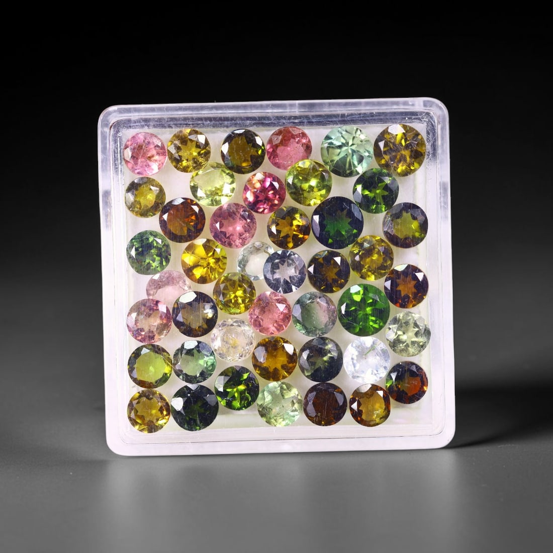8.61 cts Natural Tourmaline Set - Fancy Mixed Colour Lot , 895C: Ksmith Heritage Auctioneers Subject: Natural Tourmaline Size Range: 3.4mm - 3.6mm x 2mm