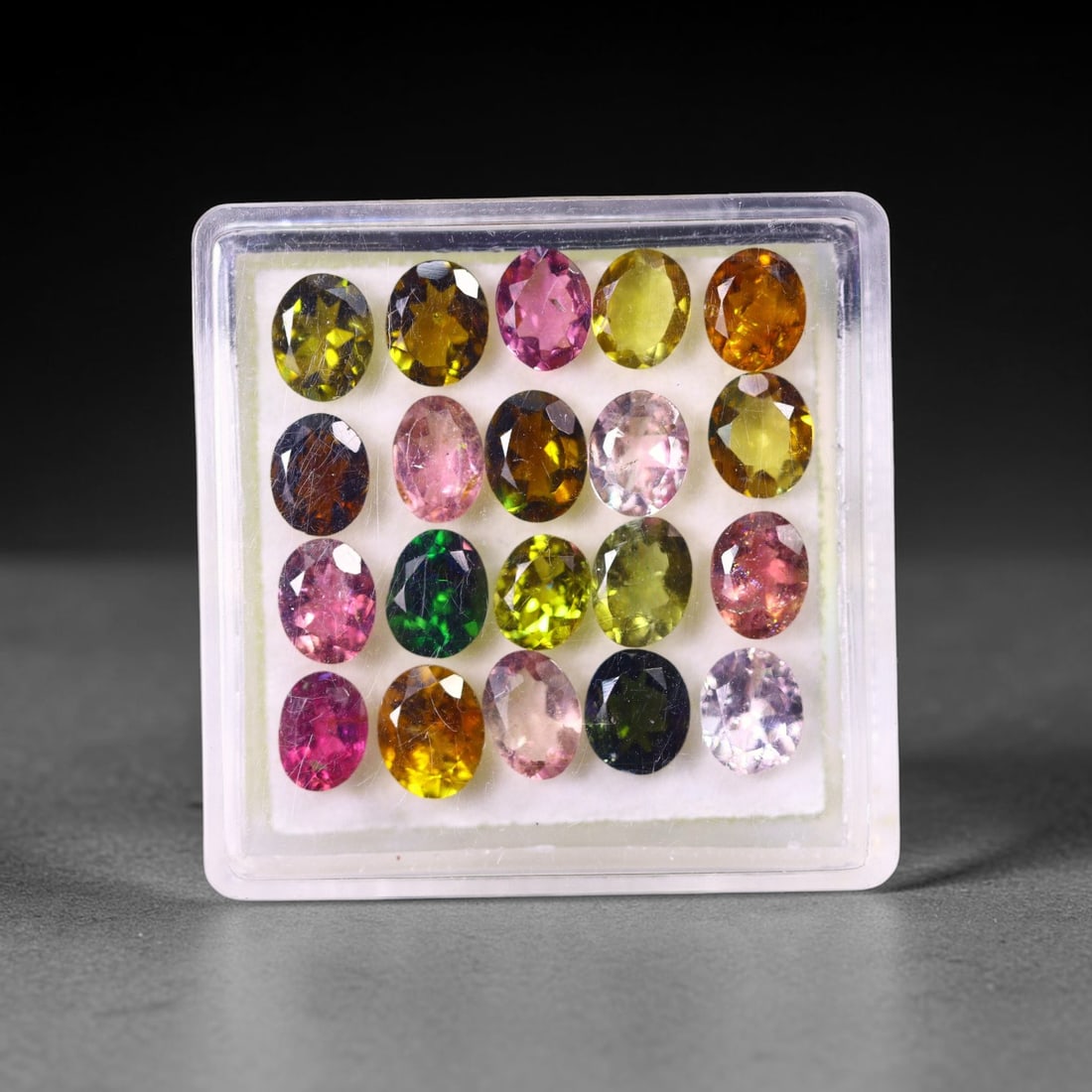6.25 cts Natural Tourmaline Set - Fancy Mixed Colour Lot , 882C: Ksmith Heritage Auctioneers Subject: Natural Tourmaline Size Range: 5x4x2mm