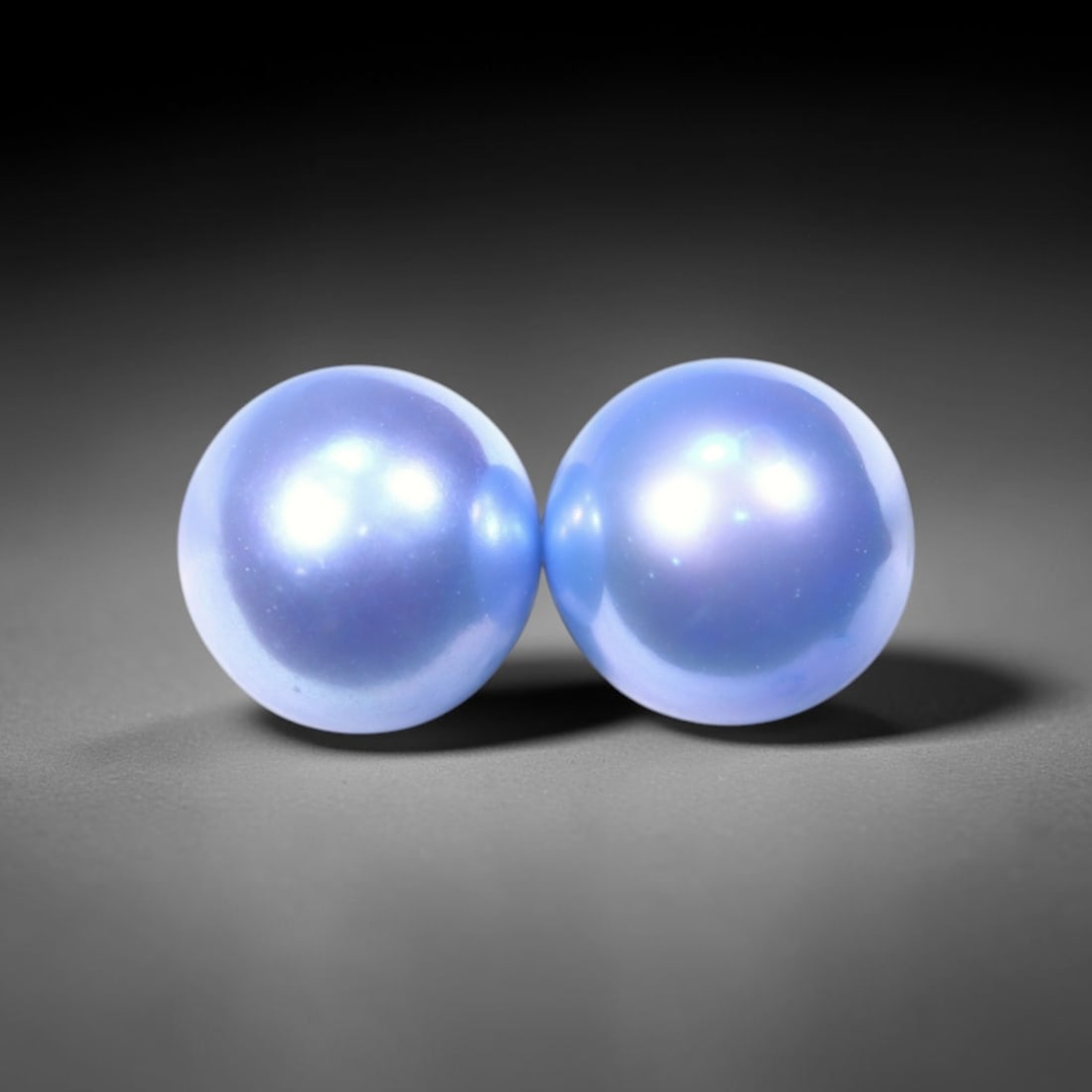 6.19cts Blue Freshwater Pearl Pair 7.5mm - No Hole Drill , 475C: Ksmith Heritage Auctioneers Subject: Natural Pearl Treatment: Colour Enhance Shape: Round Bead Type: Without hole, no drill