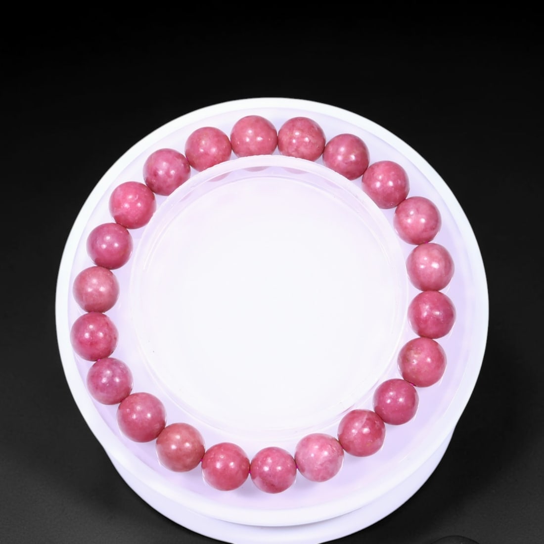 *28.20g Rhodonite Bracelet - Polished Beads , 303E (1 of 2)