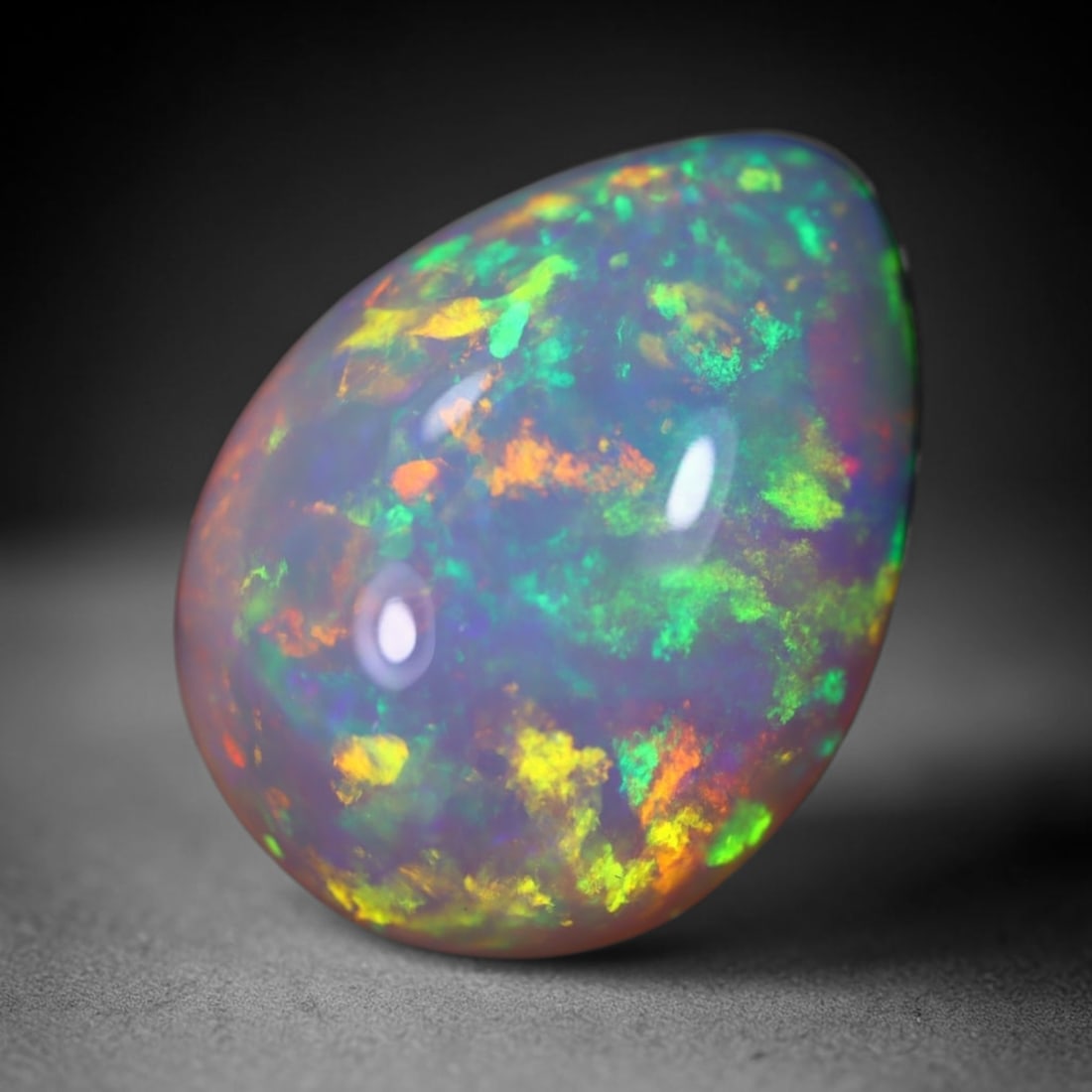 *11.03Ct Welo Opal Polished - Ethiopian Opal , 117E: Ksmith Heritage Auctioneers Subject: Natural Ethiopian Welo Opal Origin: Ethiopia Carat Weight: 11.03Ct Dimension: 19.2x14.4x8 mm Treatment: Natural Untreated Type: Caboch