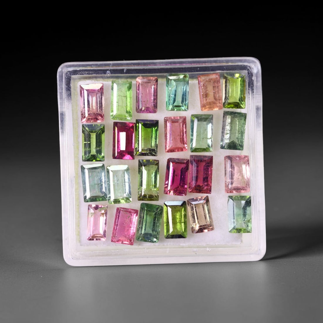 7.43 cts Natural Tourmaline Set - Fancy Mixed Colour Lot , 876C: Ksmith Heritage Auctioneers Subject: Natural Tourmaline Size Range: 5x3x2mm