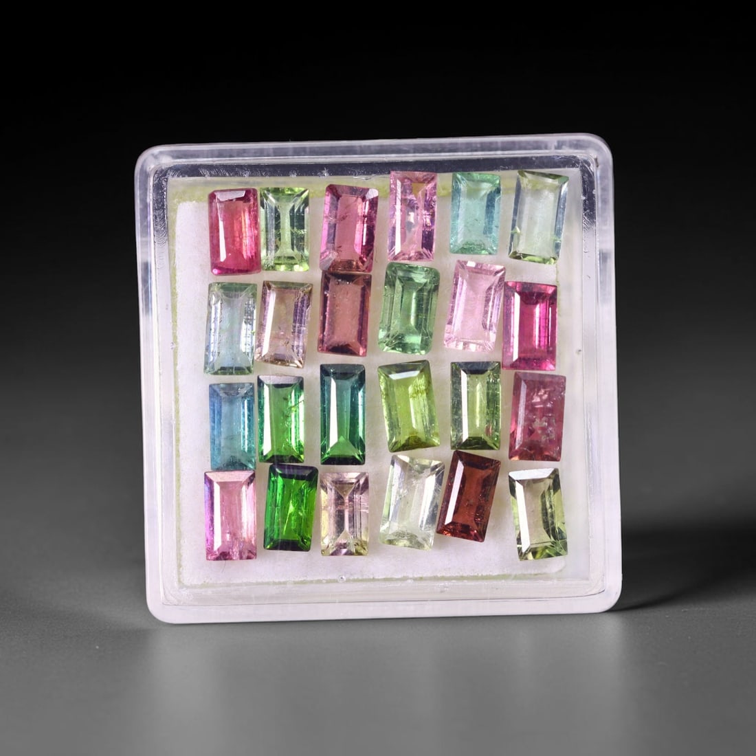 6.76 cts Natural Tourmaline Set - Fancy Mixed Colour Lot , 877C: Ksmith Heritage Auctioneers Subject: Natural Tourmaline Size Range: 5x3x2mm