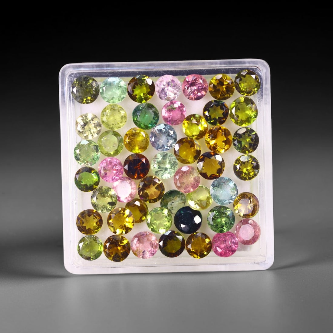 8.37 cts Natural Tourmaline Set - Fancy Mixed Colour Lot , 890C: Ksmith Heritage Auctioneers Subject: Natural Tourmaline Size Range: 3.4mm - 3.6mm x 2mm