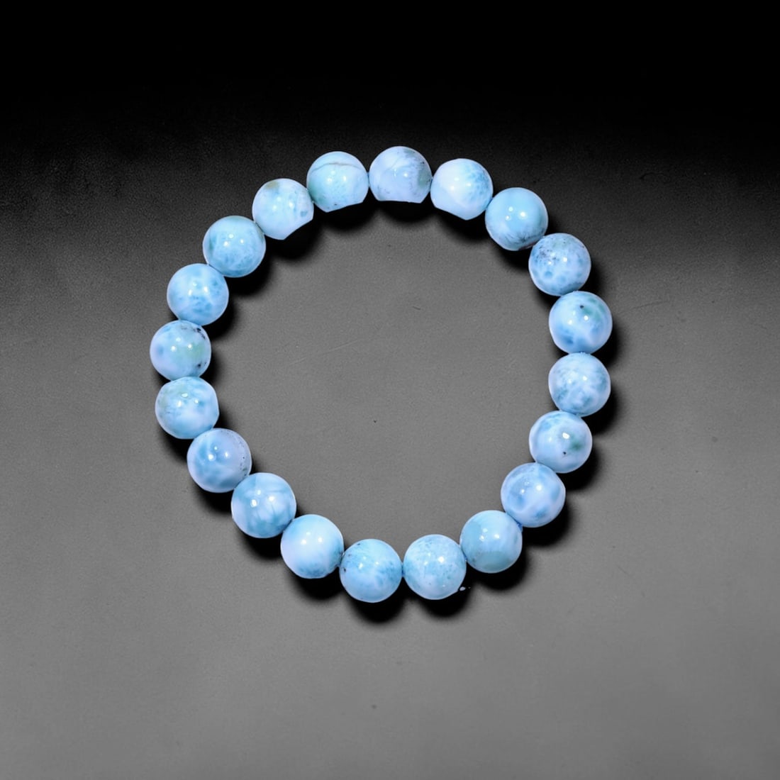 30.5g Larimar Bracelet - Polished Beads , 109E (1 of 2)