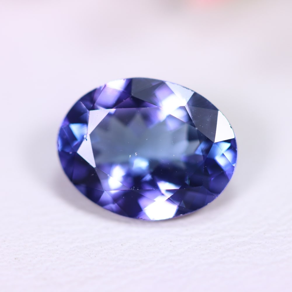 IGI Certified 2.30Ct Tanzanite - Polished Faceted - Oval Faceted , 62E (1 of 4)