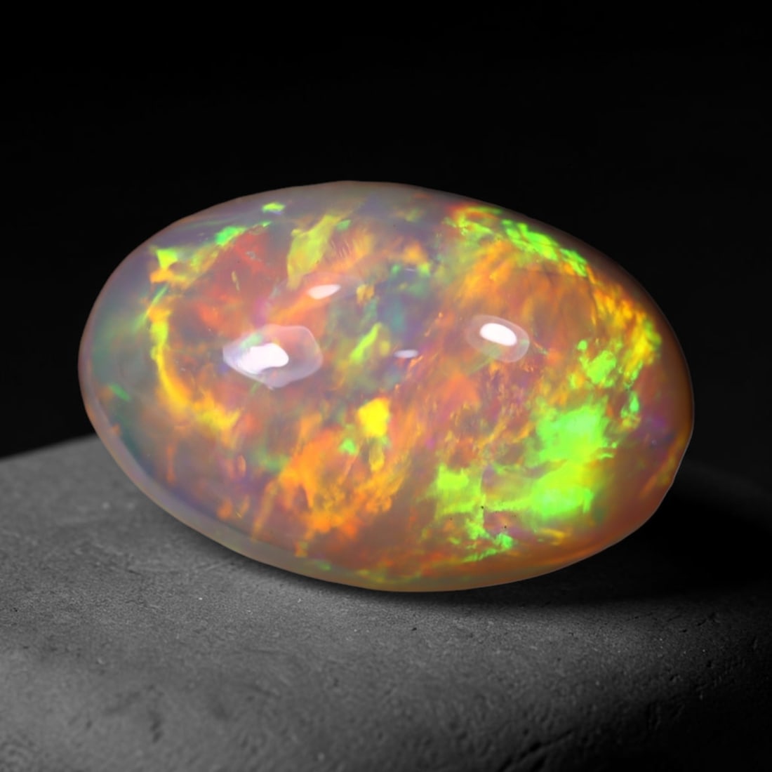 *4.70Ct Welo Opal Polished - Ethiopian Opal , 396C (1 of 6)