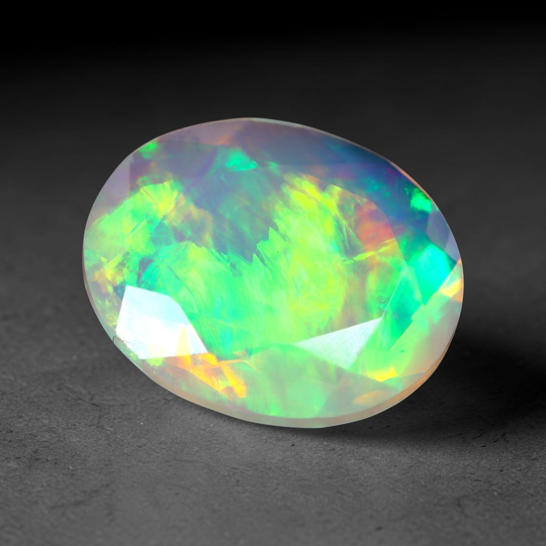 2.28Ct Natural Ethiopian Opal, Faceted Cut - 11.9x9.9x5.0 mm , 659C (1 of 7)