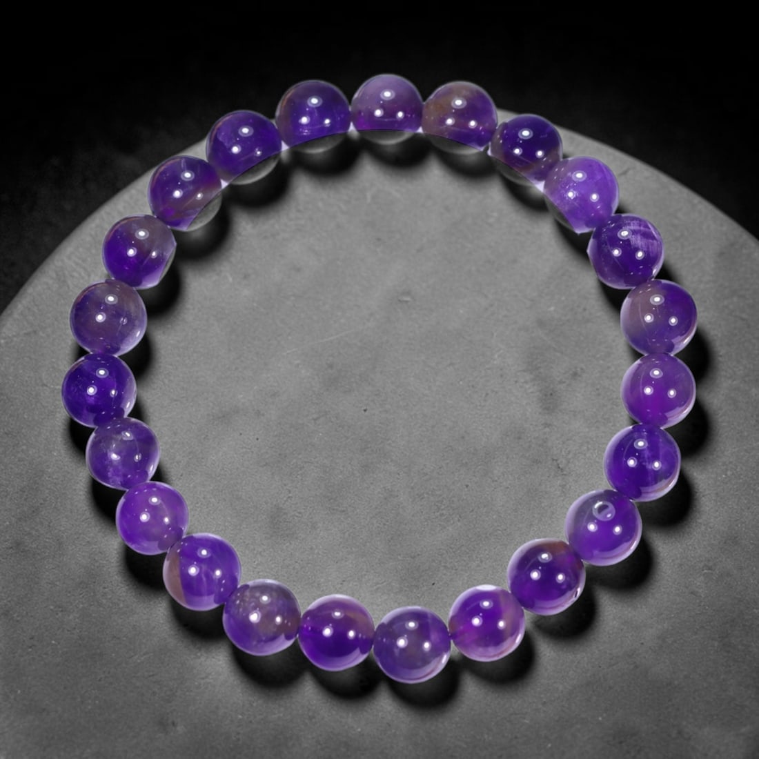 18.10g Amethyst Bracelet - Polished Beads, 1185B: Ksmith Heritage Auctioneers Subject: Natural Amethyst Carat Weight: 18.10g