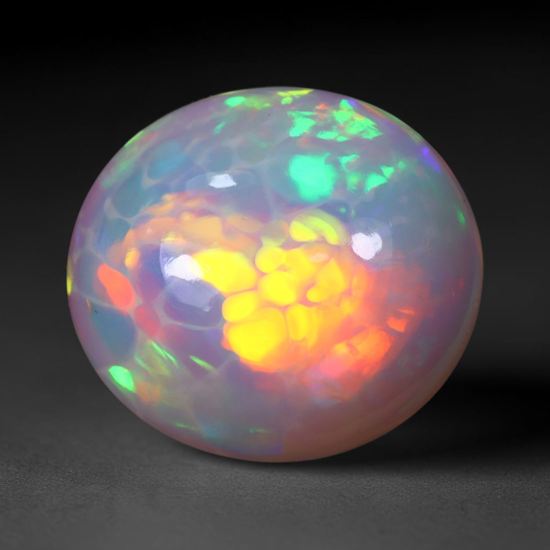 5.80Ct Natural Ethiopian Opal , Unheated - 13.5x12.2x7.0 mm , 829C: Ksmith Heritage Auctioneers Subject: Natural Ethiopian Welo Opal Origin: Ethiopia Treatment: Unheated