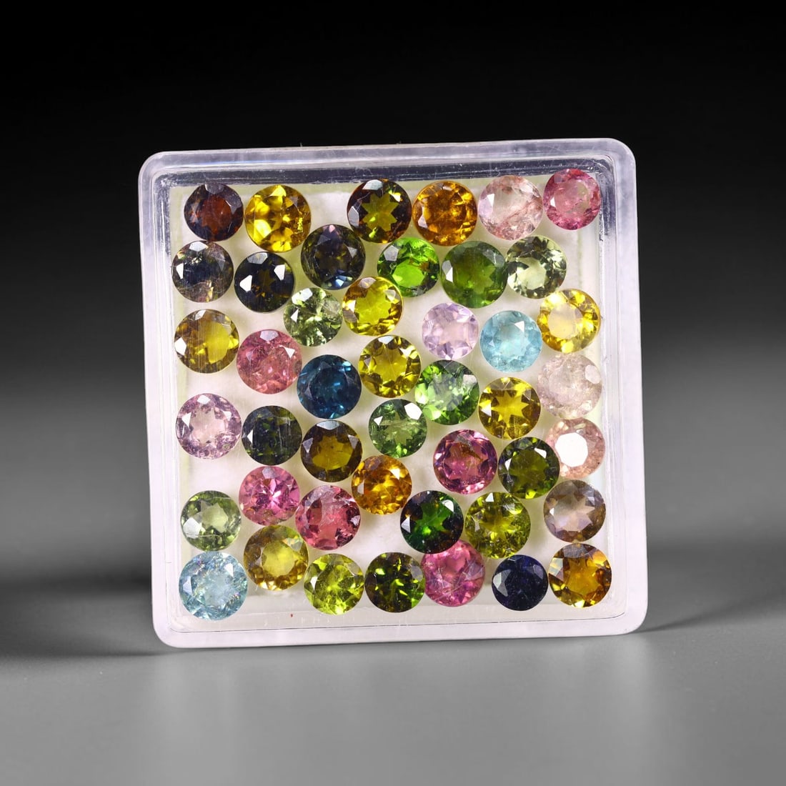8.28 cts Natural Tourmaline Set - Fancy Mixed Colour Lot , 887C: Ksmith Heritage Auctioneers Subject: Natural Tourmaline Size Range: 3.4mm - 3.6mm x 2mm