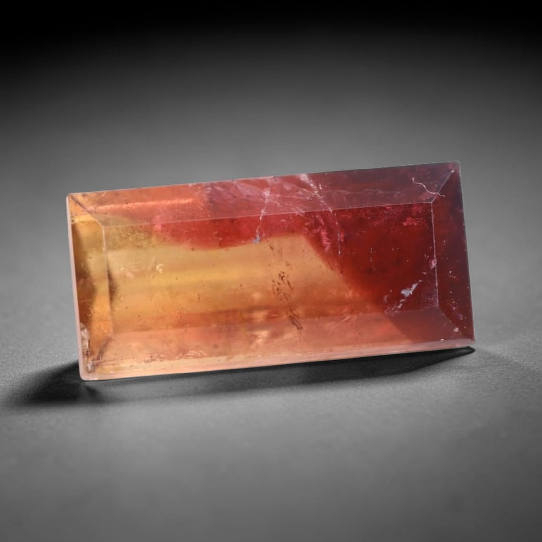 *3.14Ct Natural Watermelon Tourmaline - Bi-Colour Faceted Cut, 157C: Ksmith Heritage Auctioneers Subject: Natural Tourmaline Origin: Africa Carat Weight: 3.14 Ct Dimension: 12.9x6.1x4.1 mm Type: Faceted, Polished