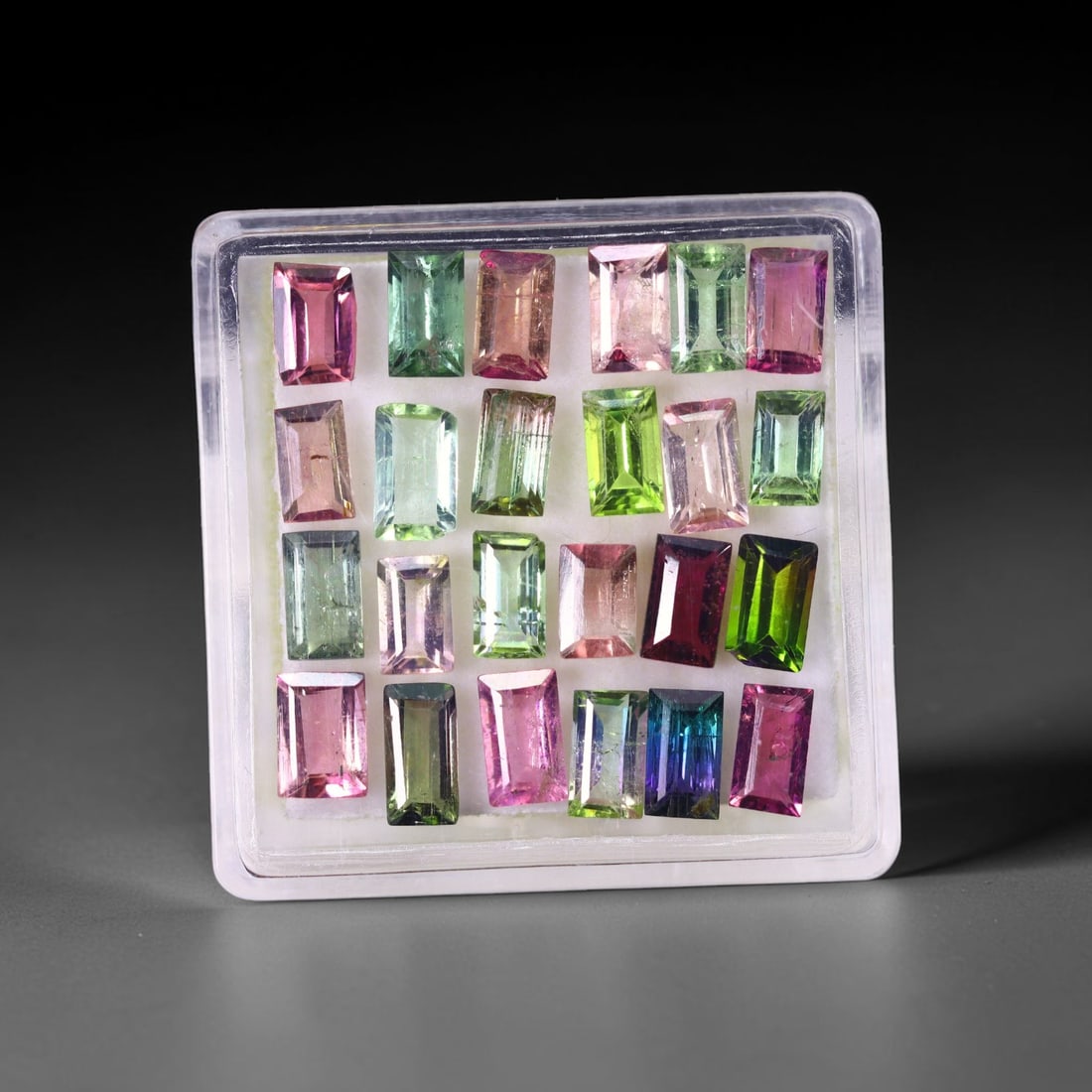 7.21 cts Natural Tourmaline Set - Fancy Mixed Colour Lot , 878C: Ksmith Heritage Auctioneers Subject: Natural Tourmaline Size Range: 5x3x2mm