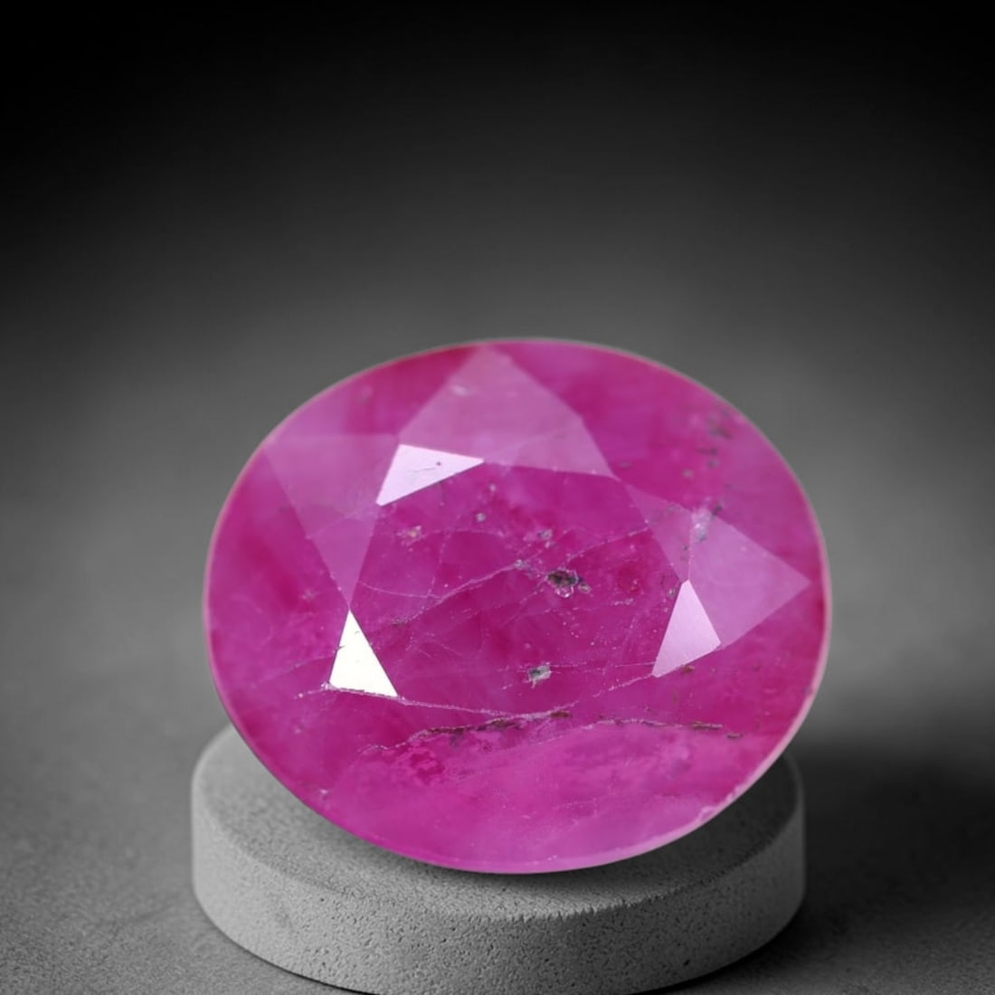 7.91Ct Red Ruby - Polished Faceted , 607E: Ksmith Heritage Auctioneers Subject: Natural Ruby Origin: Burma Carat Weight: 7.91Ct Dimension: 12.4x10.7x6.4 mm Treatment: Heated Type: Faceted, Polished