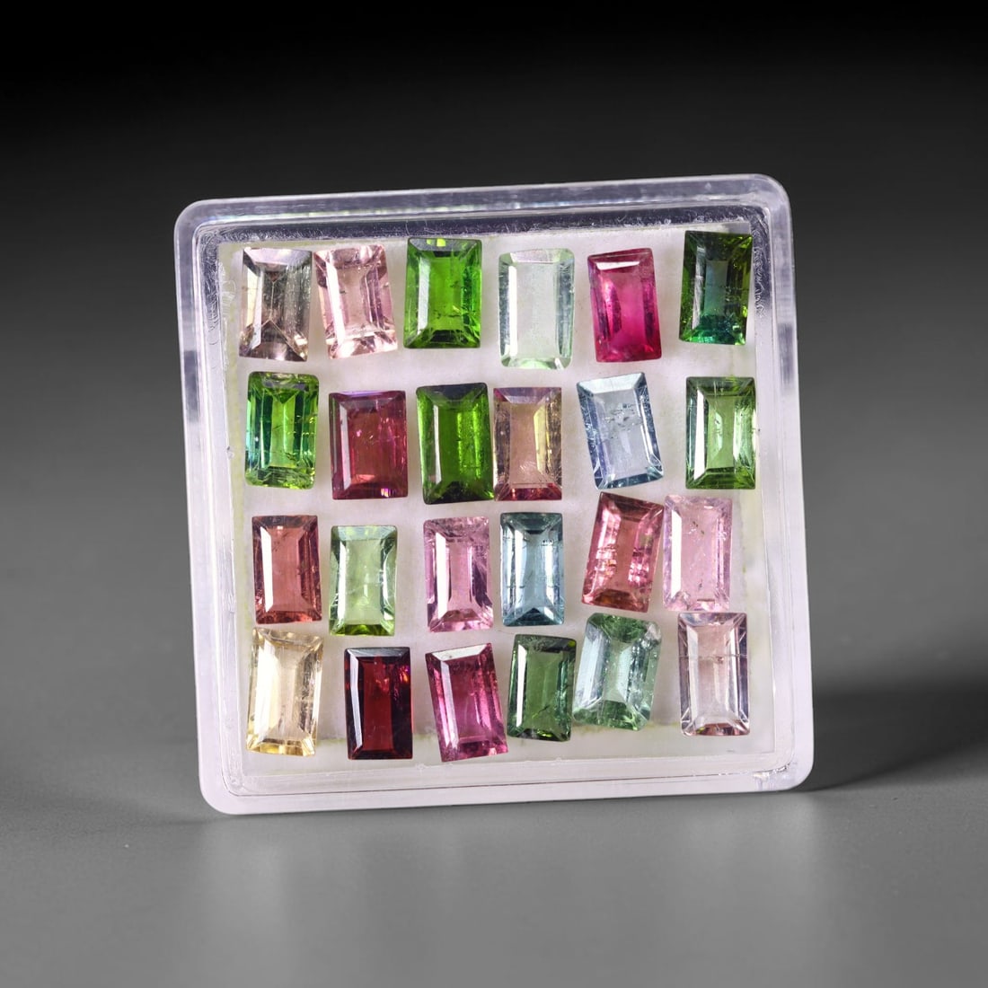 7.30 cts Natural Tourmaline Set - Fancy Mixed Colour Lot , 879C: Ksmith Heritage Auctioneers Subject: Natural Tourmaline Size Range: 5x3x2mm