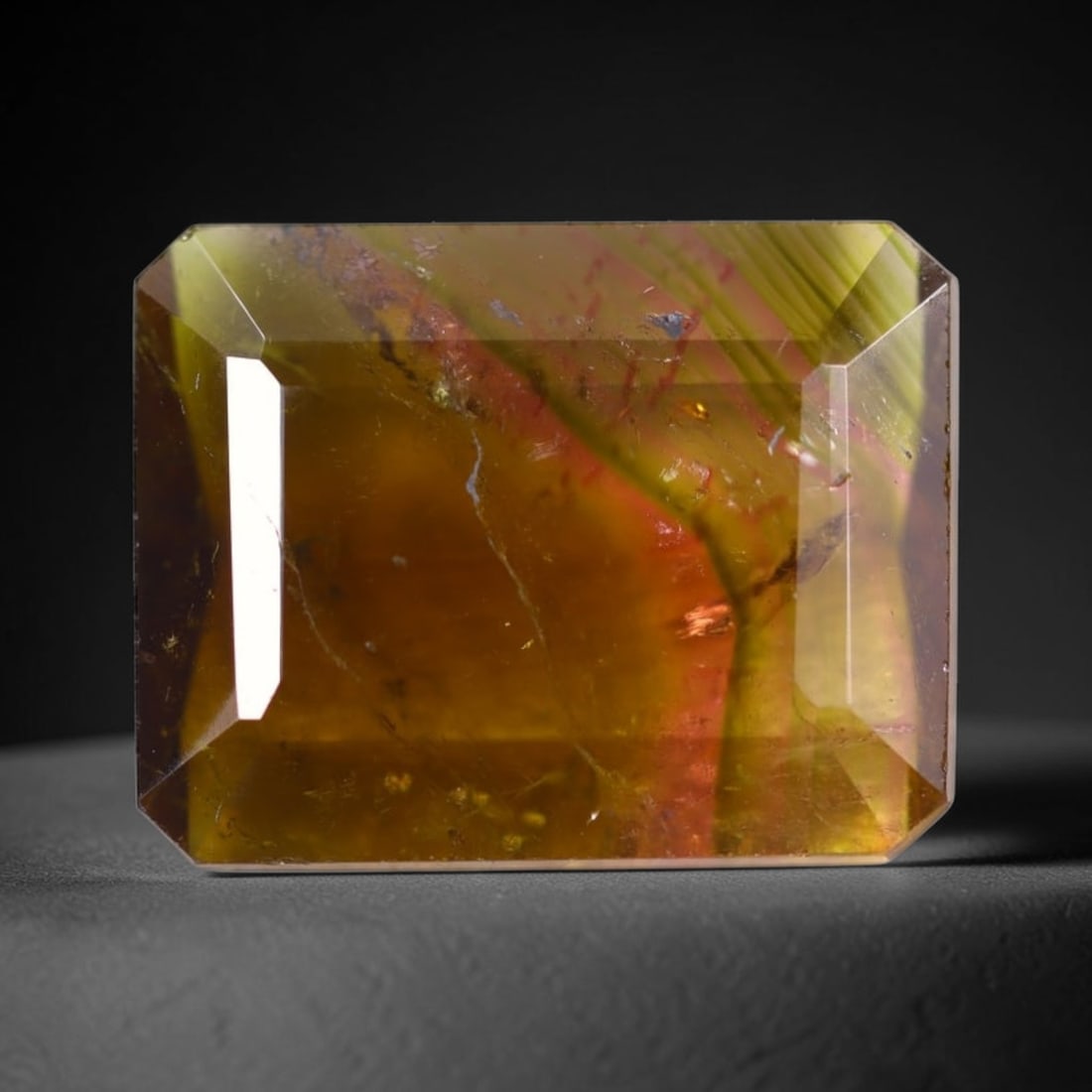 5.63cts Natural Watermelon Tourmaline - Bi-Colour Faceted Cut , 97E: Ksmith Heritage Auctioneers Subject: Natural Tourmaline Origin: Africa Carat Weight: 5.63 cts Dimension: 13.7x10.7x4.1 mm Type: Faceted, Polished