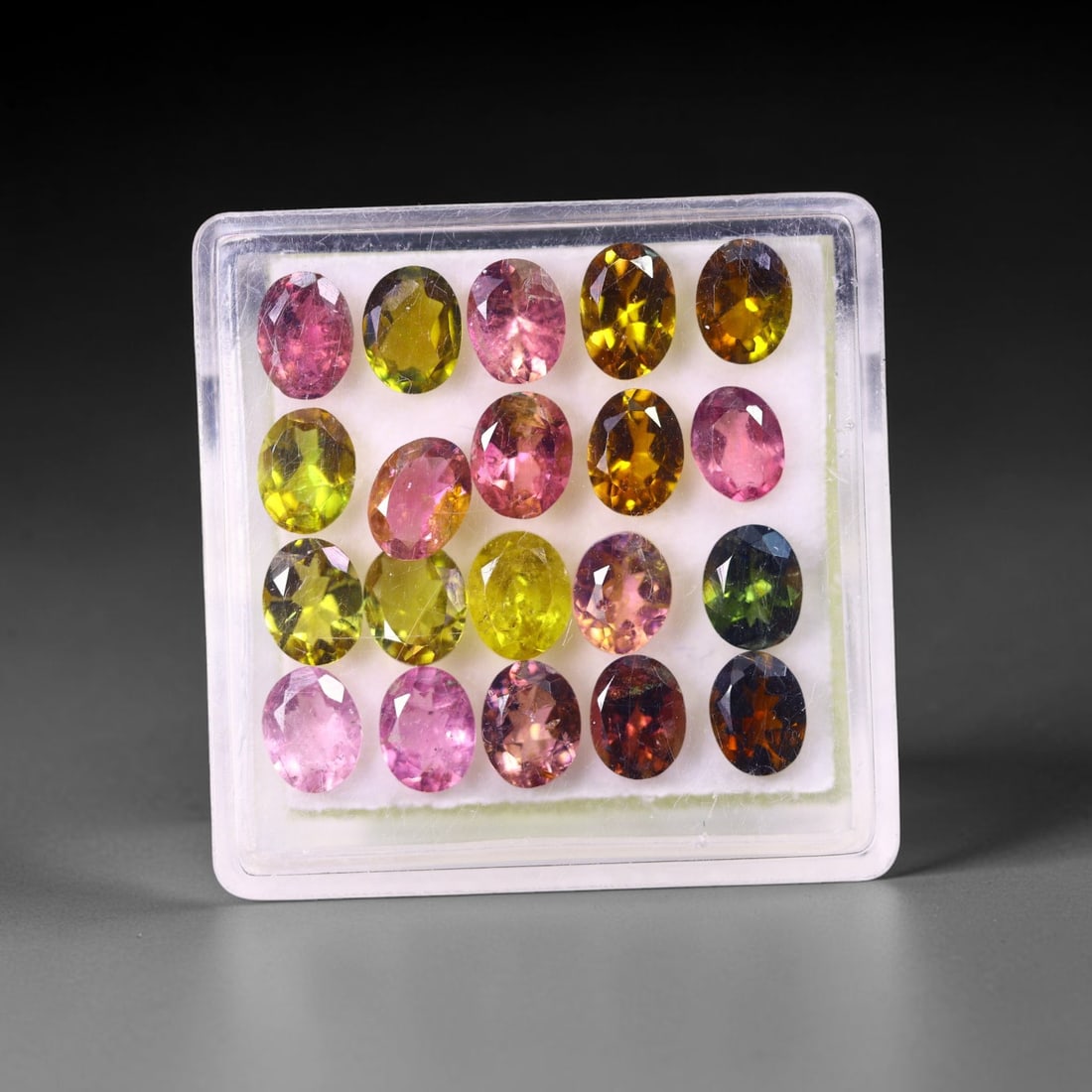6.64 cts Natural Tourmaline Set - Fancy Mixed Colour Lot , 881C: Ksmith Heritage Auctioneers Subject: Natural Tourmaline Size Range: 5x4x2mm