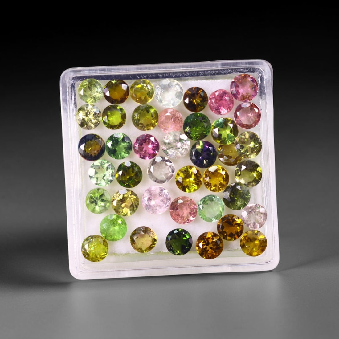 7.11 cts Natural Tourmaline Set - Fancy Mixed Colour Lot , 888C: Ksmith Heritage Auctioneers Subject: Natural Tourmaline Size Range: 3.4mm - 3.6mm x 2mm
