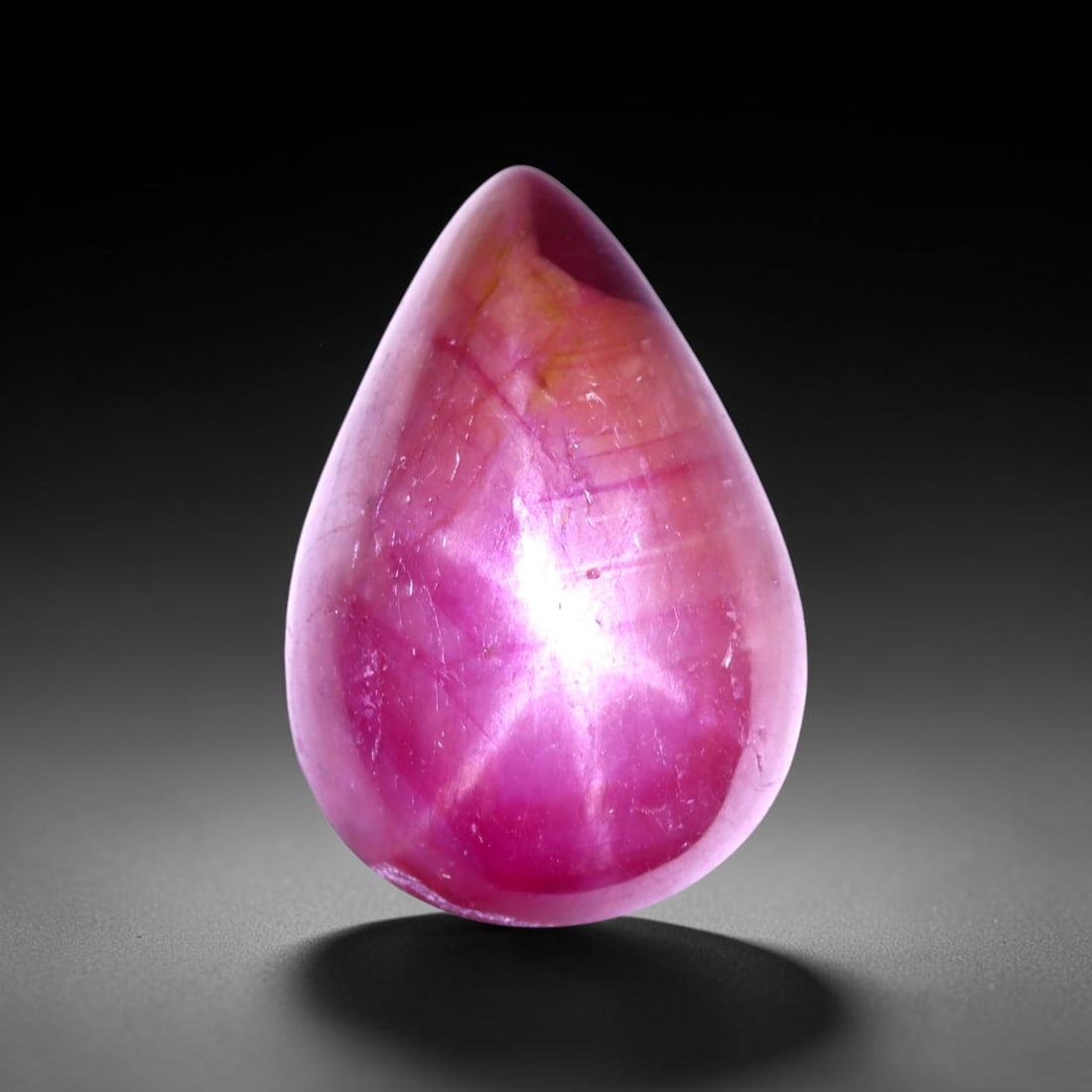 13.21 cts 6 Rays Star Ruby , 907C: Ksmith Heritage Auctioneers Subject: Natural 6 Rays Star Ruby Treatment: Diffusion Type: Cabochon, Polished