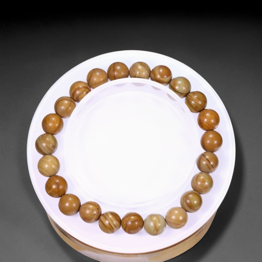 19.54g Jasper Bracelet - Polished Beads, 266B (1 of 2)