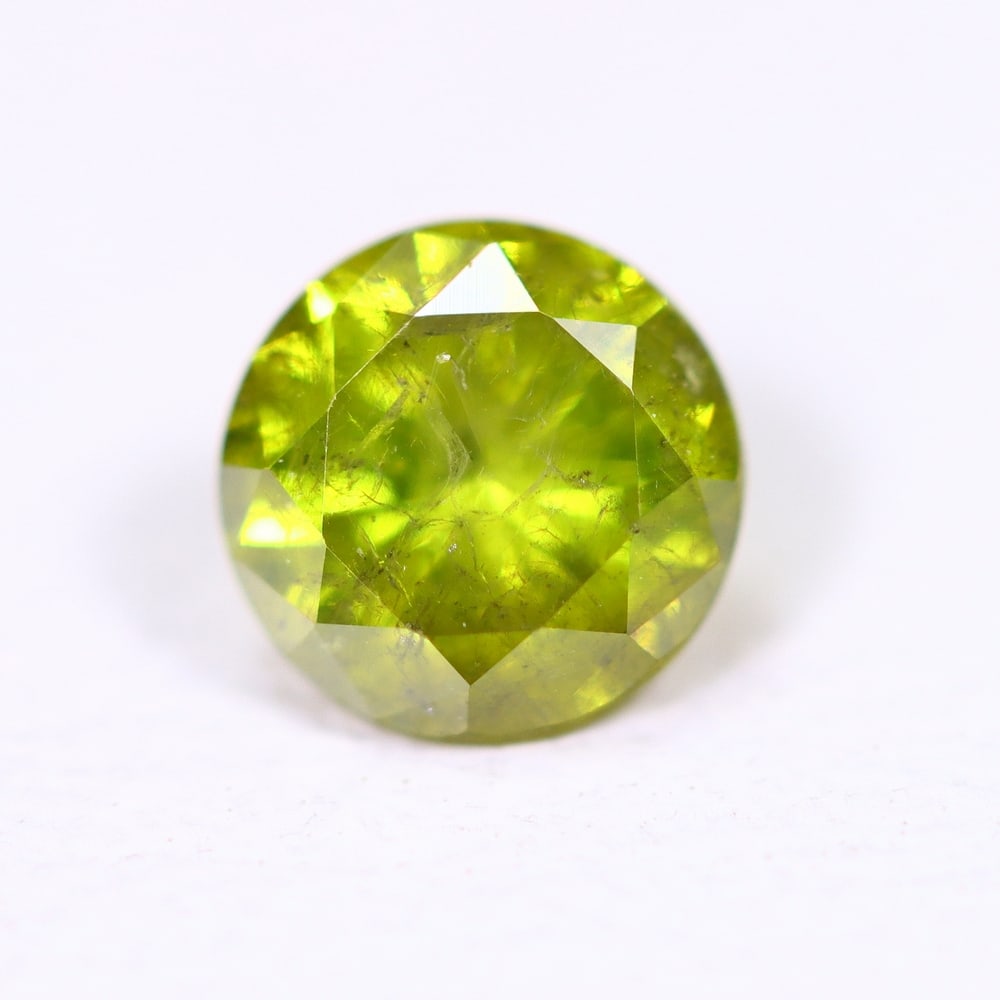 0.42ct Yellow Round Diamond 4.7mm - Natural Diamond, Loose Diamond, 195DD: Ksmith Heritage Auctioneers Subject: Natural Diamond Origin: Africa Treatment: HPHT