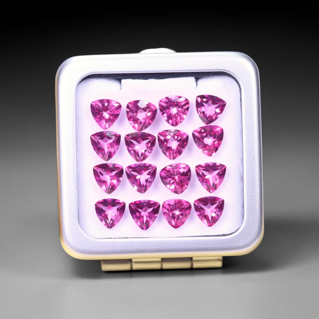 *13.74cts Natural Pink Topaz Set - Polished Faceted , 6mm, 41C: Ksmith Heritage AuctioneersSubject: Natural Topaz (without box) Origin: Myanmar Treatment: Coated
