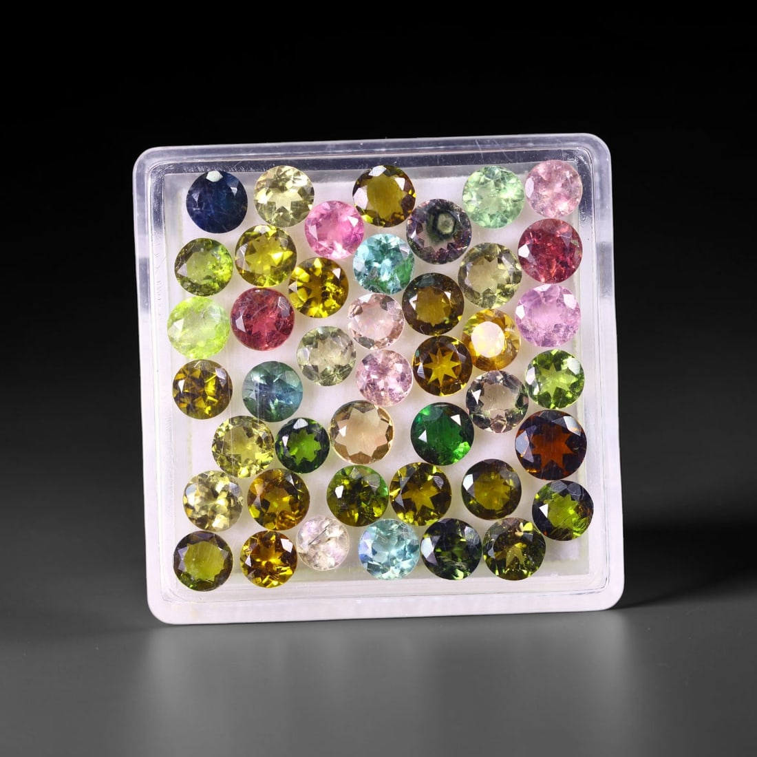 7.60 cts Natural Tourmaline Set - Fancy Mixed Colour Lot , 898C: Ksmith Heritage Auctioneers Subject: Natural Tourmaline Size Range: 3.4mm - 3.6mm x 2mm