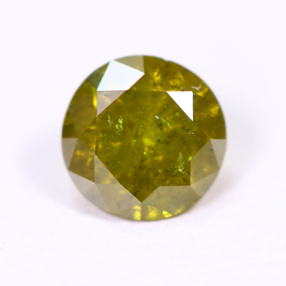 0.40ct Yellow Round Diamond 4.7mm - Natural Diamond, Loose Diamond, 110DD: Ksmith Heritage Auctioneers Subject: Natural Diamond Origin: Africa Treatment: HPHT