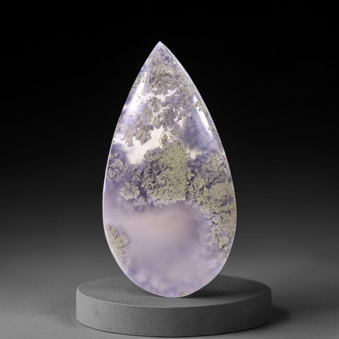 35.19Ct Moss Agate Cabochon - Polished - 39x20mm Approx , 945E: Ksmith Heritage Auctioneers Subject: Natural Agate Treatment: Natural Untreated Type: Cabochon, Polished