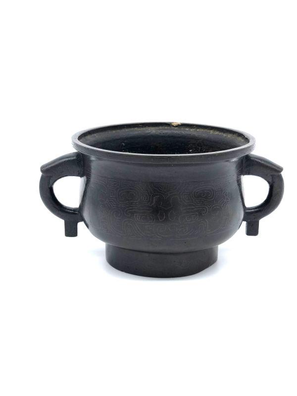 Chinese Bronze Incense Burner with Two Handles (1 of 6)