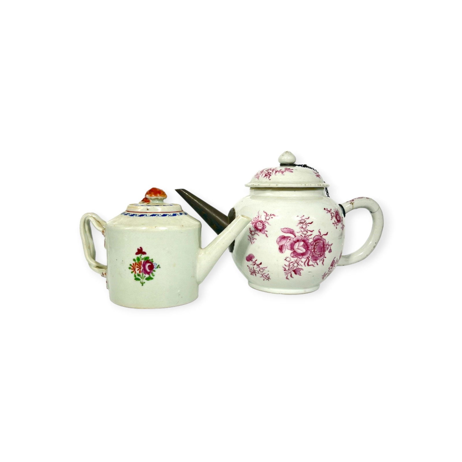 Two Chinese Famille Rose Teapots, 19th Century (1 of 19)