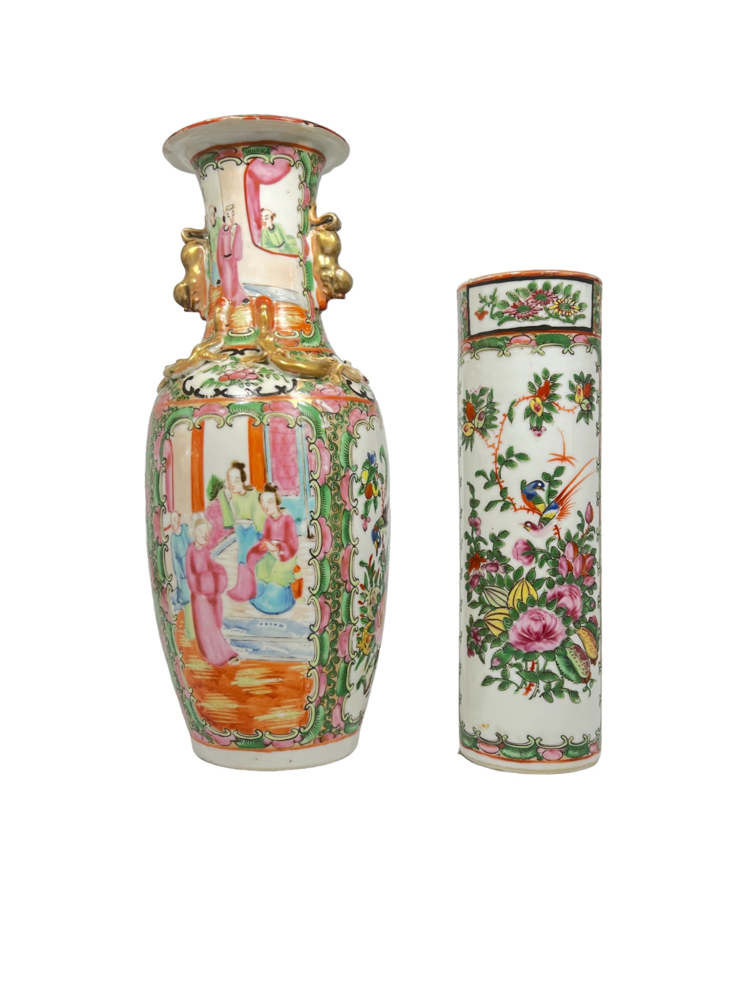 Two Chinese Export Porcelain Vases, 19th Century (1 of 14)