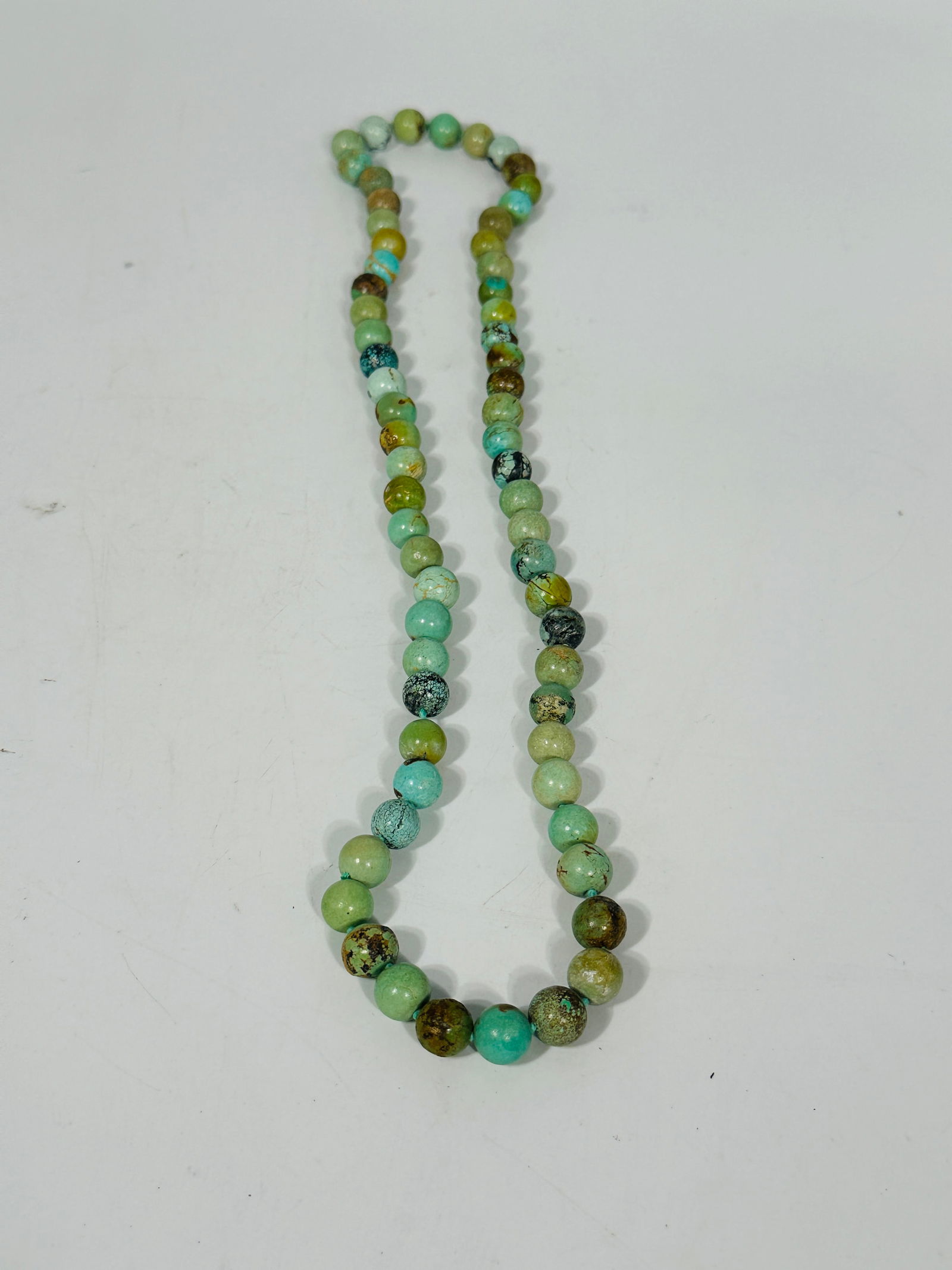 A Chinese Turquoise Bead Necklace, Qing Dynasty (1 of 4)
