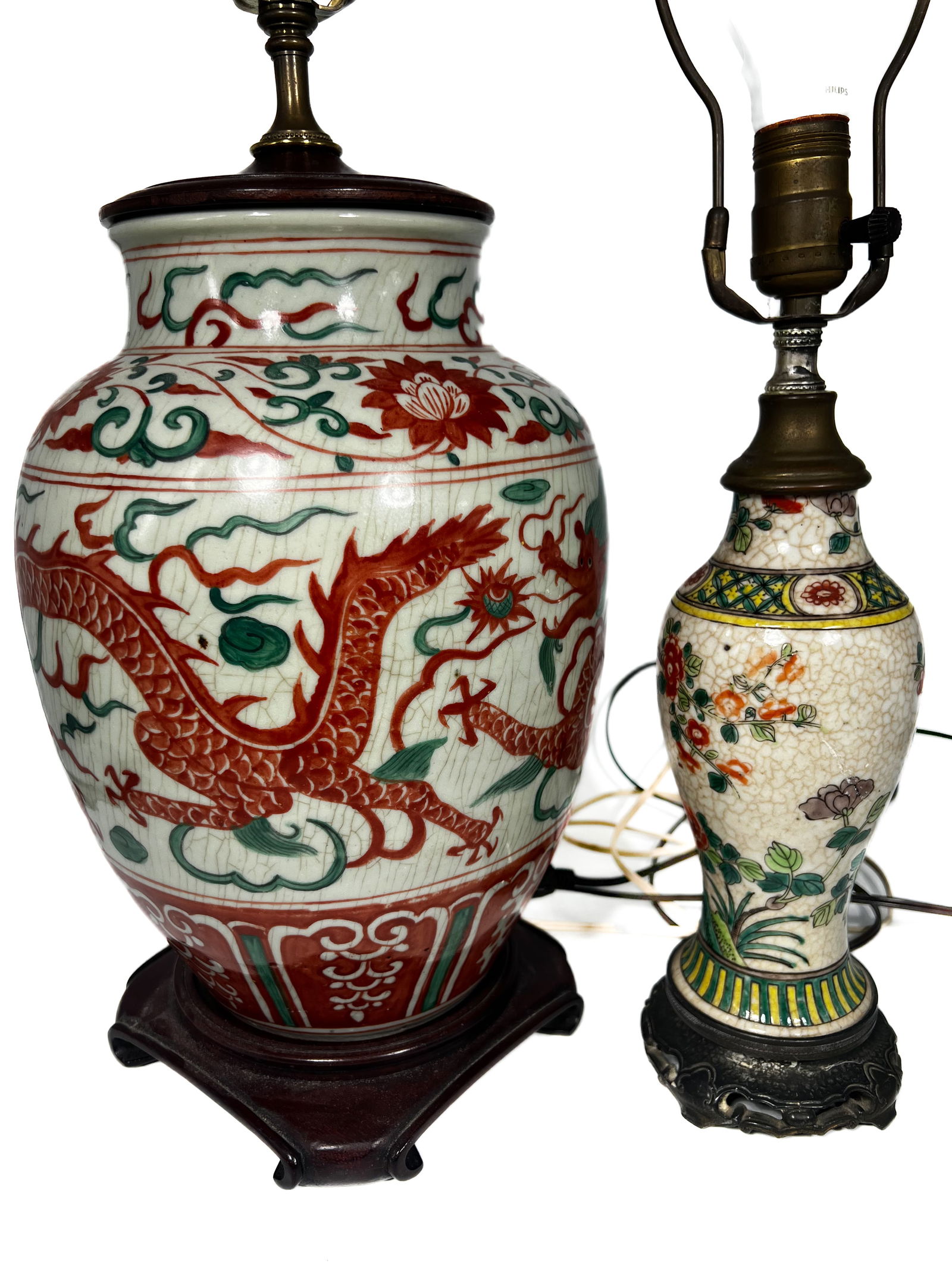 Two Chinese Porcelain Lamps (1 of 3)